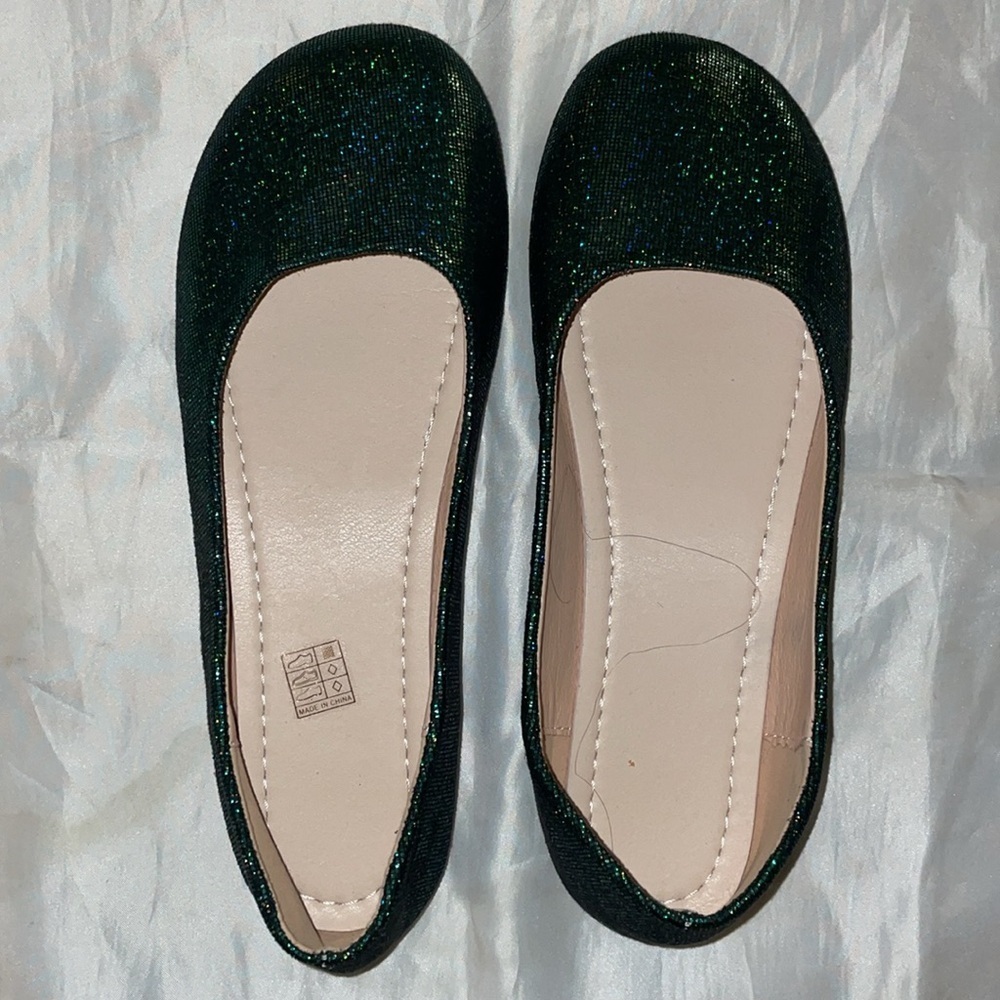 Green shimmery flats - Picture 5 of 5